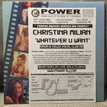 Load image into Gallery viewer, Christina Milian : Whatever U Want (12", Single, Promo)