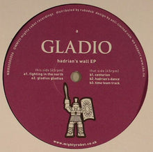 Load image into Gallery viewer, Gladio : Hadrian's Wall EP (12", EP, Ltd, Gre)