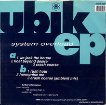 Load image into Gallery viewer, Ubik : System Overload EP (12", EP)