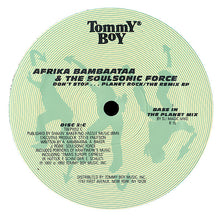 Load image into Gallery viewer, Afrika Bambaataa & Soulsonic Force : Don't Stop... Planet Rock / The Remix EP (2x12", EP)