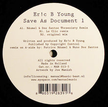 Load image into Gallery viewer, Er!c B Young : Save As Document 1 (12")