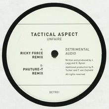 Load image into Gallery viewer, Tactical Aspect : Unfaire (12")