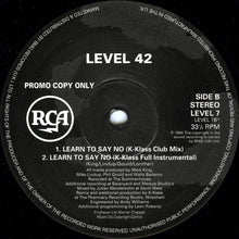 Load image into Gallery viewer, Level 42 : Learn To Say No (12", Promo)