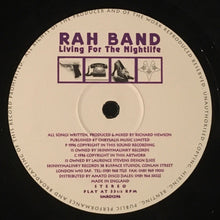 Load image into Gallery viewer, RAH Band : Living For The Nightlife (12")