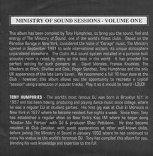 Load image into Gallery viewer, Tony Humphries : Ministry Of Sound (The Sessions Volume One) (2x12", Comp)