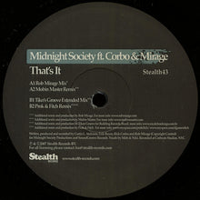 Load image into Gallery viewer, Midnight Society Ft. Corbo* & Mirage* : That's It (12")