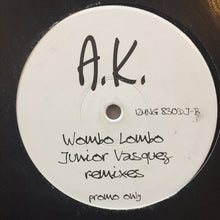 Load image into Gallery viewer, A.K.* : Wombo Lombo (Junior Vasquez Remixes) (12", Promo)
