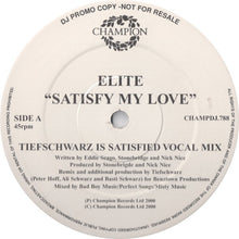 Load image into Gallery viewer, Elite (3) : Satisfy My Love (12", Promo)