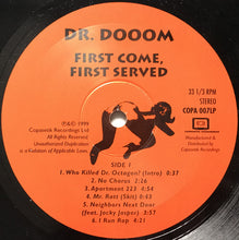 Load image into Gallery viewer, Dr. Dooom : First Come, First Served (2xLP, Album, Gat)