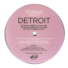 Load image into Gallery viewer, Morgan Geist : Detroit (12")