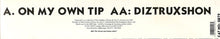 Load image into Gallery viewer, Tripswitch (2) : On My Own Tip / Dizstruxshon (12")