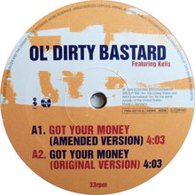 Load image into Gallery viewer, Ol' Dirty Bastard Featuring Kelis : Got Your Money (12")
