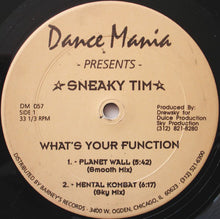 Load image into Gallery viewer, Sneaky Tim : What's Your Function (12", Single)