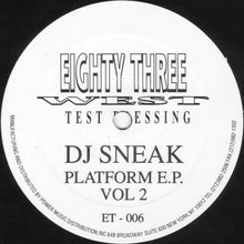 Load image into Gallery viewer, DJ Sneak : Platform E.P. Vol 2 (12", EP, TP)