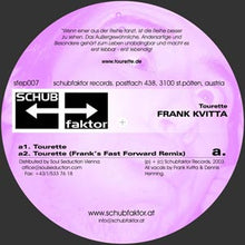 Load image into Gallery viewer, Frank Kvitta : Tourette (12", EP)