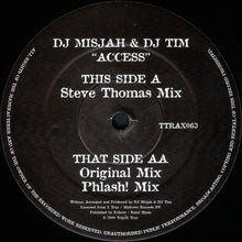 Load image into Gallery viewer, DJ Misjah & DJ Tim : Access (12", D1)
