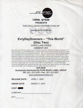Load image into Gallery viewer, Evrydaydowners : This World EP (Part Two) (12", Promo, W/Lbl)
