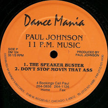 Load image into Gallery viewer, Paul Johnson : 11 P.M. Music / 2 A.M. Music (12")