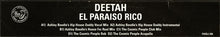 Load image into Gallery viewer, Deetah : El Paraiso Rico (2x12", Promo)