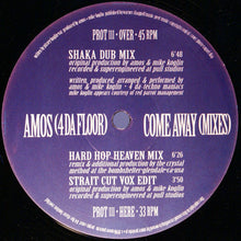 Load image into Gallery viewer, Amos : Come Away (The 4 Da Floor Mixes) (12")