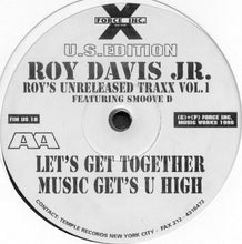 Load image into Gallery viewer, Roy Davis Jr. Featuring Smoove D (2) : Roy's Unreleased Traxx Vol. 1 (12")