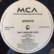 Load image into Gallery viewer, Spirits : Don't Bring Me Down (2x12", Promo)