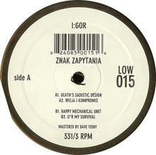 Load image into Gallery viewer, I:gor : Znak Zapytania (12")