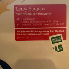 Load image into Gallery viewer, Leroy Burgess : Heartbreaker / Heavenly (12", RM)