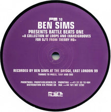 Load image into Gallery viewer, Ben Sims : Battle Beats One (12")