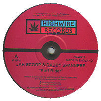 Load image into Gallery viewer, Jah Scoop & Daddy Spanners : Ruff Rider / Rice N' Pea (12")