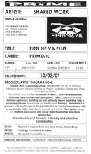 Load image into Gallery viewer, Shared Work : Rien Ne Va Plus (12", W/Lbl)