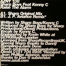Load image into Gallery viewer, Sharp Boys* Feat. Kenny C : Raise The Alarm (Sharp / JP Aviance Mixes) (12")