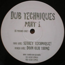 Load image into Gallery viewer, D.B.X. : Dub Techniques Part 1 (12", Promo)