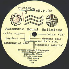 Load image into Gallery viewer, Automatic Sound Unlimited : Tu*4*Bx/2=E.P.02 (12", EP)