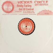 Load image into Gallery viewer, Andy Farley : Out Of Control (12")