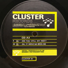 Load image into Gallery viewer, CO-AX : Did You Spill My Pint? / Oh, It Must've Been Me (12")