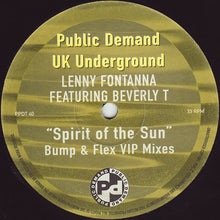 Load image into Gallery viewer, Lenny Fontana : Spirit Of The Sun (Bump & Flex VIP Mixes) (12", M/Print)