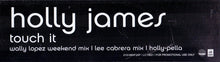 Load image into Gallery viewer, Holly James : Touch It (12", Promo)