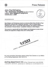 Load image into Gallery viewer, Paul McCartney : Temporary Secretary (12", S/Sided, Ltd)