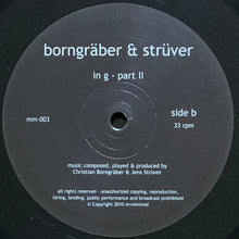 Load image into Gallery viewer, Borngräber & Strüver : In G (LP, Album)