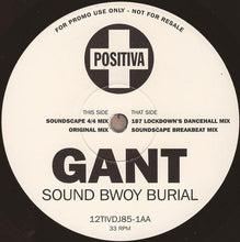 Load image into Gallery viewer, Gant : Sound Bwoy Burial / All Night Long (2x12", Promo)