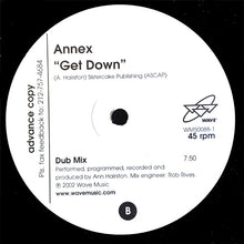Load image into Gallery viewer, Annex : Get Down (12", Promo)