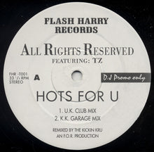 Load image into Gallery viewer, All Rights Reserved : Hots For U (12", Promo)