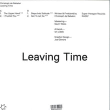 Load image into Gallery viewer, Christoph De Babalon : Leaving Time (12", EP)