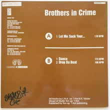 Load image into Gallery viewer, Brothers In Crime : Let Me Suck Your... (12")