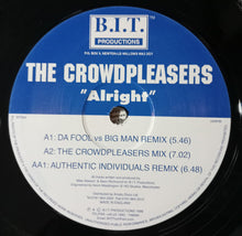 Load image into Gallery viewer, The Crowdpleasers : Alright (12", Blu)