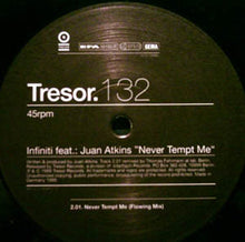 Load image into Gallery viewer, Infiniti Feat.: Juan Atkins : Never Tempt Me (2x12")