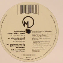 Load image into Gallery viewer, DJ Peoples Feat. Marc Vane : I'll Get You Back (12")