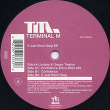 Load image into Gallery viewer, Patrick Lindsey & Gregor Tresher : It Just Won't Stop EP (12", EP)