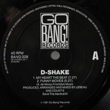 Load image into Gallery viewer, D-Shake : My Heart The Beat / Dance The Night Away (12")